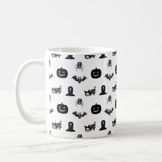 Halloween mugs with a cat theme (Gauche)