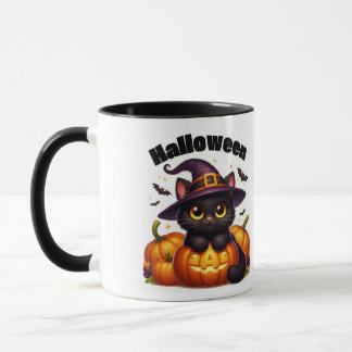 Halloween mugs with a cat theme mok