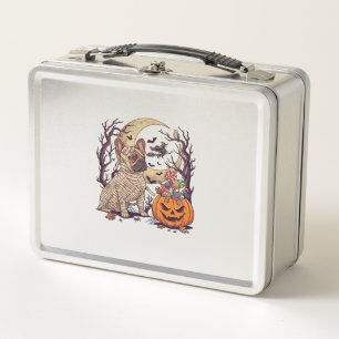 Halloween Mumie Franse Bulldog Pompoen Snoep Heks