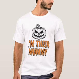 Halloween Mumie Pompoen Vintage Gravure Shirt De