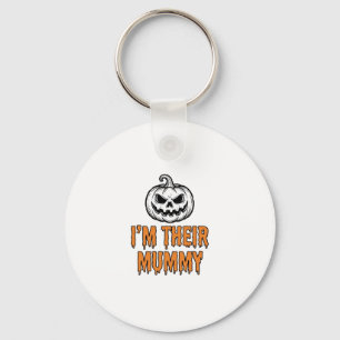 Halloween Mumie Pompoen Vintage Gravure Shirt De Sleutelhanger