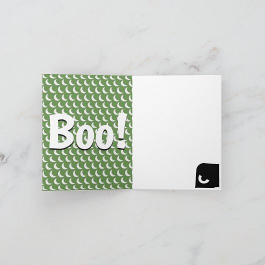 Halloween mummie groet kaart (Binnen)