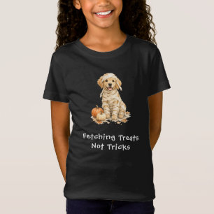 Halloween Mummie Schattige Golden Retriever Trucs T-shirt