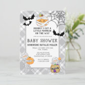 Halloween Mummy Baby shower Uitnodiging (Staand voorkant)
