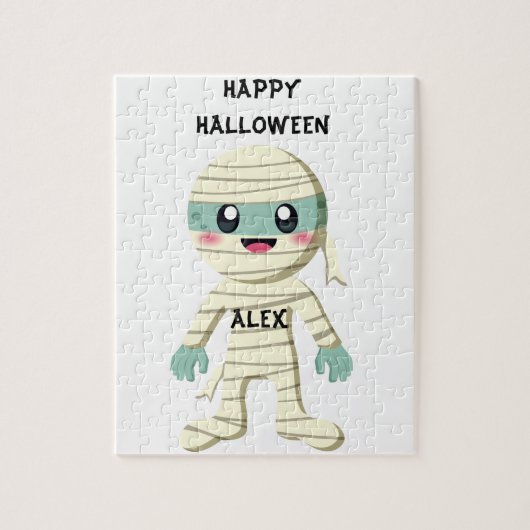 HALLOWEEN "MUMMY" ENFANTS PUZZLE PERSONNALISÉ. (Vertical)