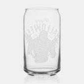 Halloween Mummy Glass - Spooky Paarse Blikvorm Glas (Achterkant)