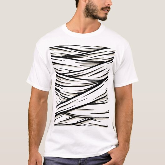 Halloween Mummy Graphic Design T-shirt (Voorkant)