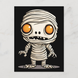 Halloween Mummy Model Briefkaart