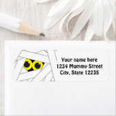 Halloween Mummy Party Invitation Address Label (Insitu)