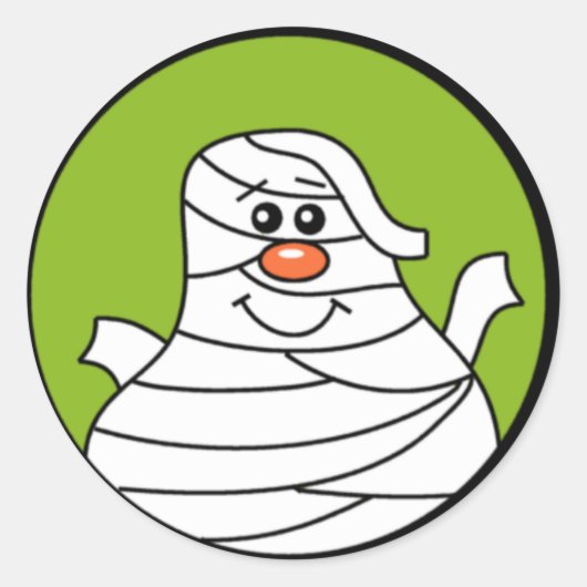 Halloween Mummy Sticker (Voorkant)