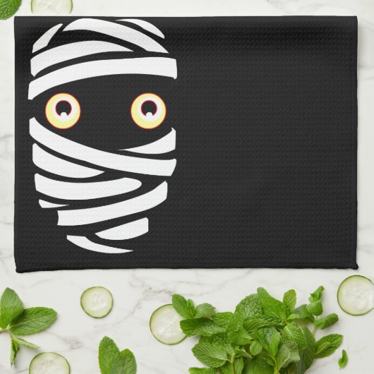 Halloween Mummy Towel BOO Halloween Tea Towels Theedoek (Gevouwen)
