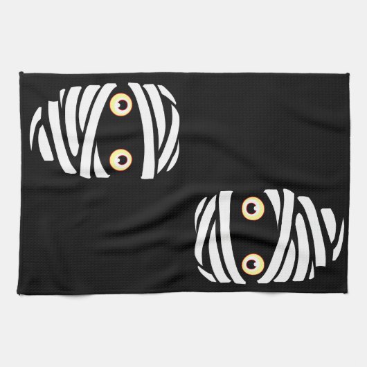 Halloween Mummy Towel BOO Halloween Tea Towels Theedoek (Horizontaal)
