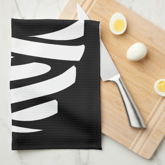 Halloween Mummy Towel BOO Halloween Tea Towels Theedoek (Quarter Fold)