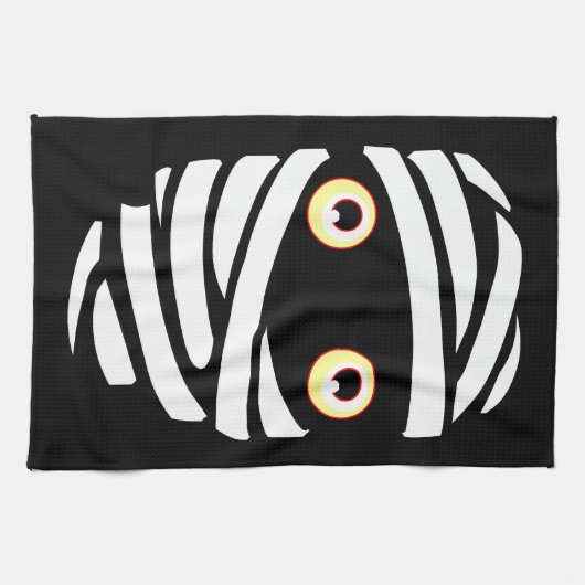 Halloween Mummy Towel BOO Halloween Tea Towels Theedoek (Horizontaal)
