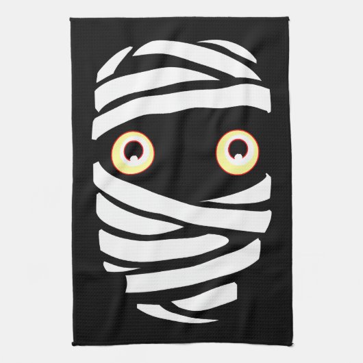Halloween Mummy Towel BOO Halloween Tea Towels Theedoek (Verticaal)