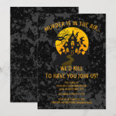 Halloween Murder Mystery Party Kaart (Voorkant / Achterkant)