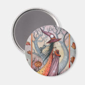 Halloween Mystic Witch van Molly Harrison Magneet (Voorkant / Achterkant)
