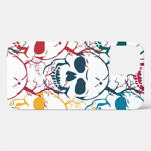 Halloween naadloos patroon met schedels. Kleurstof Case-Mate iPhone Case (Achterkant (horizontaal))