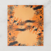 Halloween naam plaats kaart (Buitenkant ongevouwen)