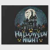 Halloween nacht cadeaupapier (Vlak)