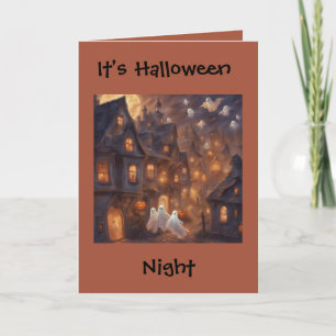 Halloween Nacht Gedicht wanneer geesten vliegen Gr Kaart