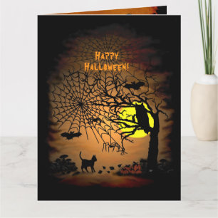 Halloween Nacht, Gelukkig Halloween ! Bedankkaart