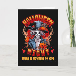 Halloween nacht is er geen plek om te schuilen kaart