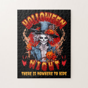 Halloween nacht is er geen plek om te schuilen legpuzzel