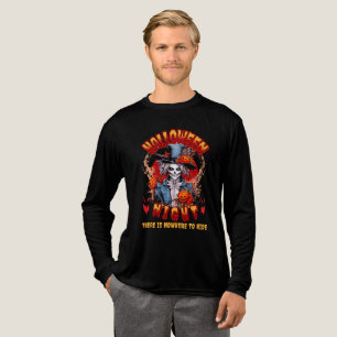 Halloween nacht is er geen plek om te schuilen Tri-Blend shirt