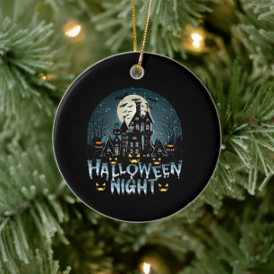 Halloween nacht keramisch ornament