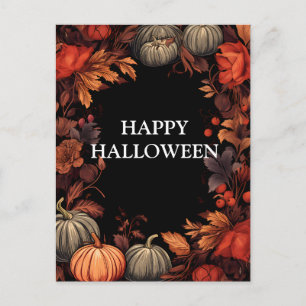 Halloween nacht met Trick or treat Briefkaart