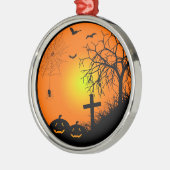 Halloween nacht metalen ornament (Links)