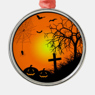 Halloween nacht metalen ornament