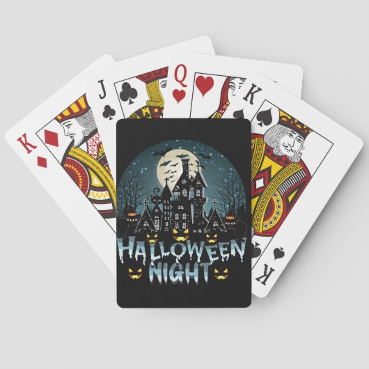 Halloween nacht pokerkaarten (Achterkant)