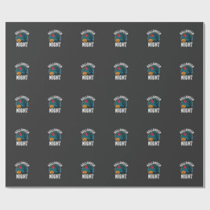 Halloween Nacht Pompoen Boom Vector Cadeaupapier