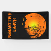 Halloween nacht spandoek (Horizontaal)