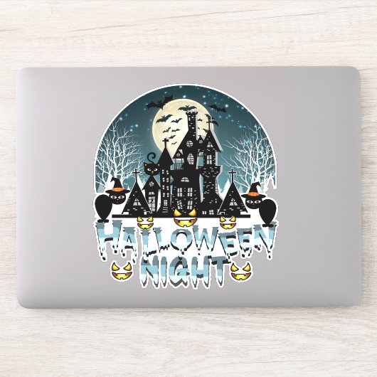 Halloween nacht sticker (Computer)
