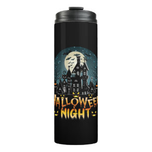 Halloween nacht thermosbeker