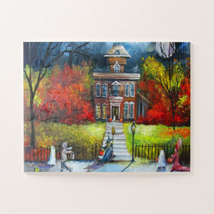 Halloween Nacht Trick or Treat Parade Plezier Legpuzzel