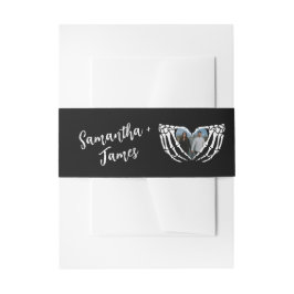 Halloween Nacht van de Levende Wed Bruiloft Uitnodigingen Wikkel