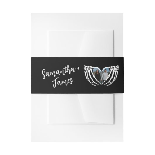 Halloween Nacht van de Levende Wed Bruiloft Uitnodigingen Wikkel (Voorkant Voorbeeld)