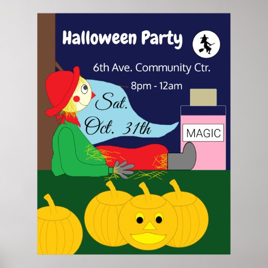 Halloween nacht van magie: poster (Voorkant)