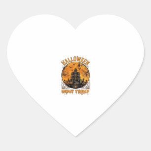 Halloween Nacht Vandaag Geheime Huis Pompoenen Uil Hart Sticker