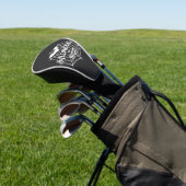 Halloween Nacht Vleermuis Spinneweb Vectorontwerp_ Golfheadcover (Insitu)