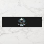 Halloween nacht waterfles etiket (Enkel label)