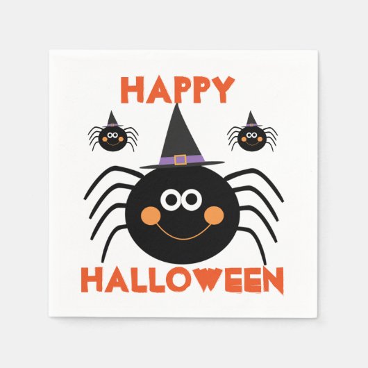 Halloween Napkin/Spider's Servet (Voorkant)