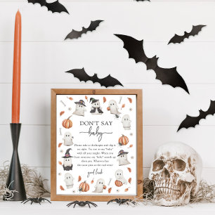 Halloween ne pas dire Baby Poster