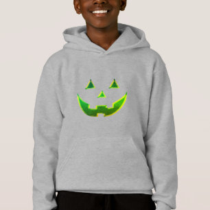 Halloween neon green Jack o lantern pomkin kind