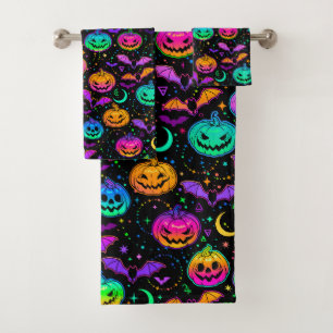 Halloween Neon Jack-O Lanterns, chauves-souris et