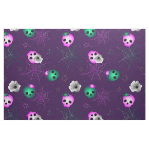 Halloween neonroze en groene gloeiende sculpels stof